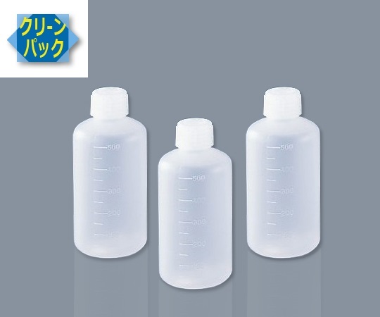 AS ONE 7-2101-03 SCC Narrow-Mouth Vial 500mL 10 Pieces (Pure Water Washing Processed)